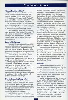 Continuance of the President's report.