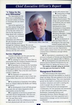 CEO's report with a portrait of John Cook