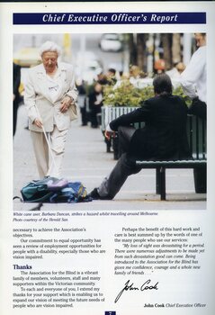 Barbara Duncan encounters a dropped school bag whilst walking down Bourke Street Mall.