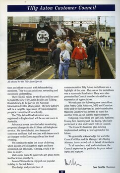 A large group of people check out the Tilly Aston Special train at Spencer Street Station.