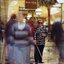 Jennie Bekierz instructs Annette Stirling how to use a white cane in a busy shopping centre.