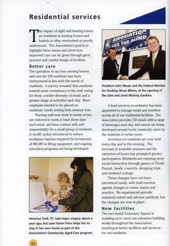 John Moule shakes hands with Hon. Bruce Billson, and Veronica Took with Karen Prins