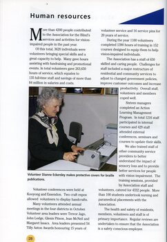 Dianne Eckersley makes protective covers for Braille books
