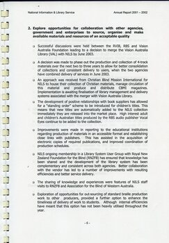 Achievements during the year regarding exploration of opportunities for collaboration