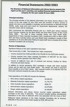 Financial Statements 2002/3 principal activities and review of operations