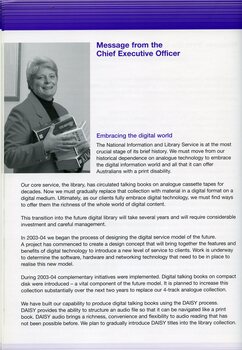 Jane S Evans holds audio cassette books
