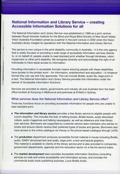 History and aims of the National Information Library Service