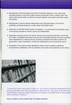 Large print books in the browsing library