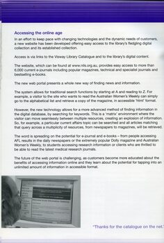 Alan Bates with the NILS Information Gateway page