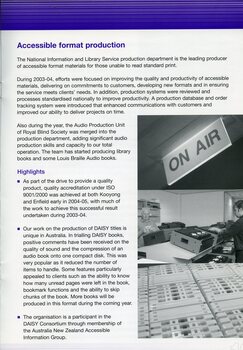 'On Air' sign in studio, Ted Johnson and staff member in duplication room, rows of cassettes