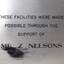 Metal plaque with dedication inscription