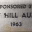 Metal plaque with dedication inscription