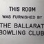 Metal plaque with dedication inscription