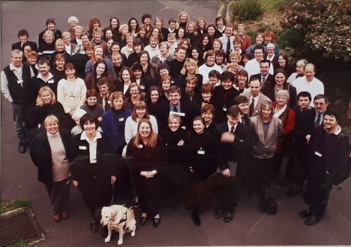 Cropped view of frame, showing only RVIB staff member picture.