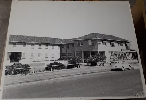 Two storey L shaped building