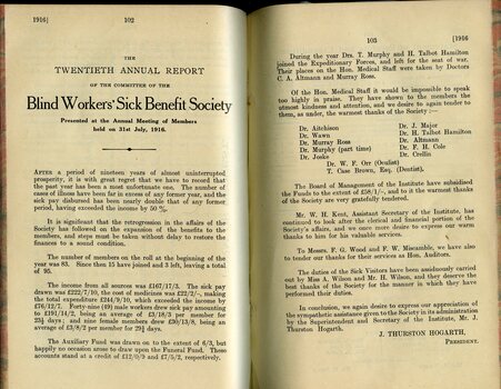 Blind Workers' Sick Benefit Society