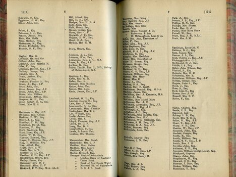 Life Governors listing