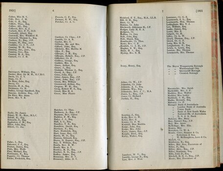 List of Life Governors continued from previous page