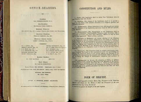 Office bearers and Constitution and Rules