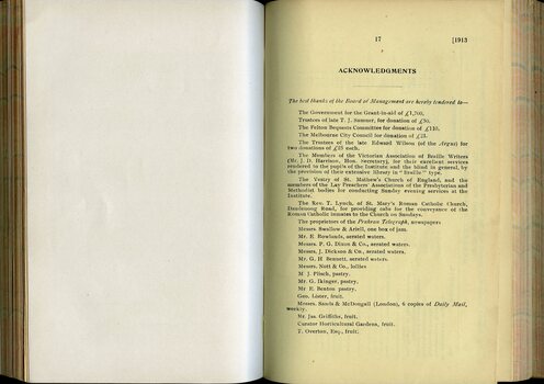 Acknowledgements to individual contributors