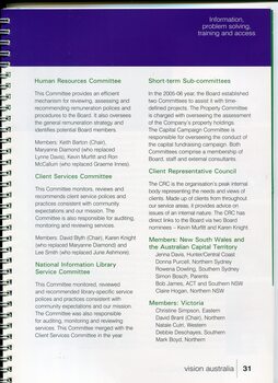Corporate governance information including committee structure