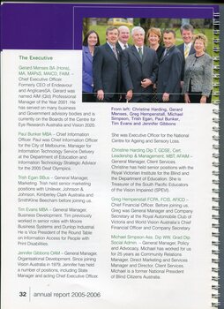 Image of and information on the Executive Management team