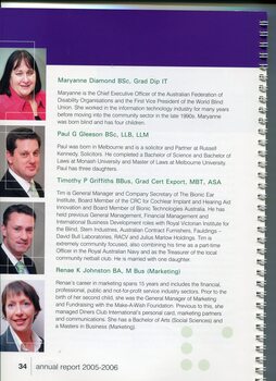 Image of and information on the Directors and any positions held