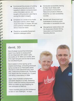 Profile of David Eveleigh who utilised the Employment Services program