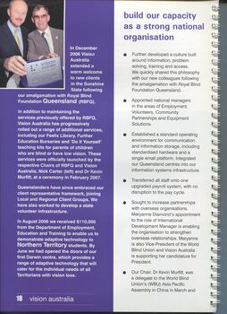 Goals of the organisation and progress towards these: strong organisation and quality services