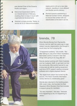 Profile of Brenda Murray and how library services and recreation services helped her adjust