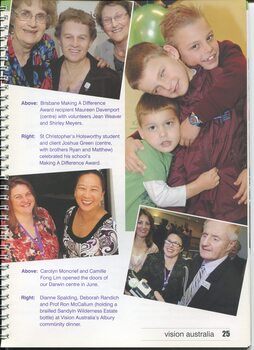 Images from Making a Difference award winners, opening of Darwin Centre and Albury community dinner