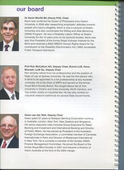 Image of and information on the Directors and any positions held