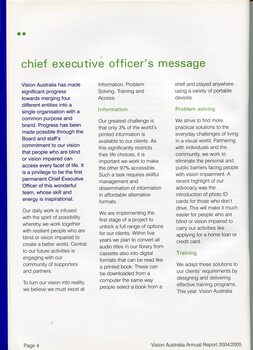 Outline of aims of the new organisation from the CEO