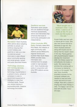 Overview of services provided by the organisation and profile of Krystal Keller