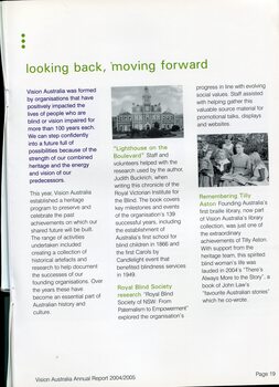 Establishment of a heritage program, publication of Lighthouse on the Boulevard and research provided to other history publications