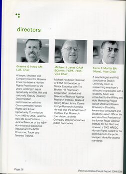 Image of and information on the Directors and any positions held