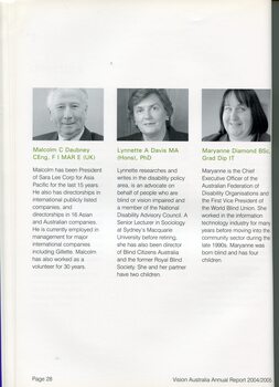 Image of and information on the Directors and any positions held