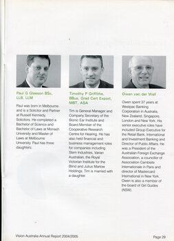 Image of and information on the Directors and any positions held