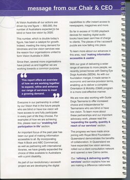 Combined overview report from the Chair and the CEO