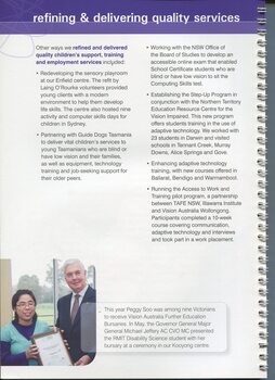 Peggy Soo receives a Further Education Bursary from Governor General Michael Jeffrey