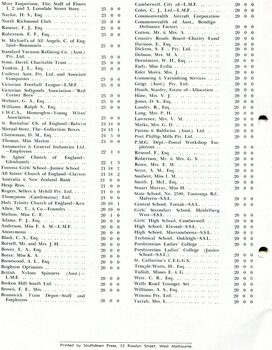 Special income with contributor and amounts given