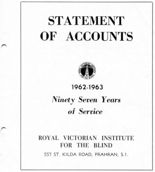 Front page of black writing on white background