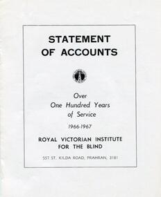 Front page of black writing on white background
