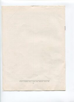 Blank white page with printer information at the base of the page