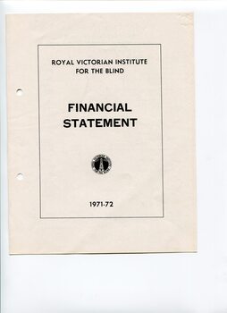 Front page of black writing on white background