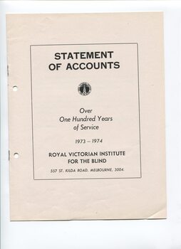 Front page of black writing on white background