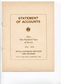 Front page of brown writing on buff background