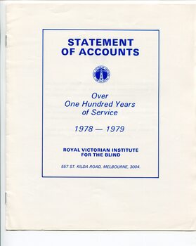 Front page of blue writing on white background