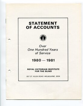 Front page of black writing on white background