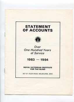 Front page of black writing on white background